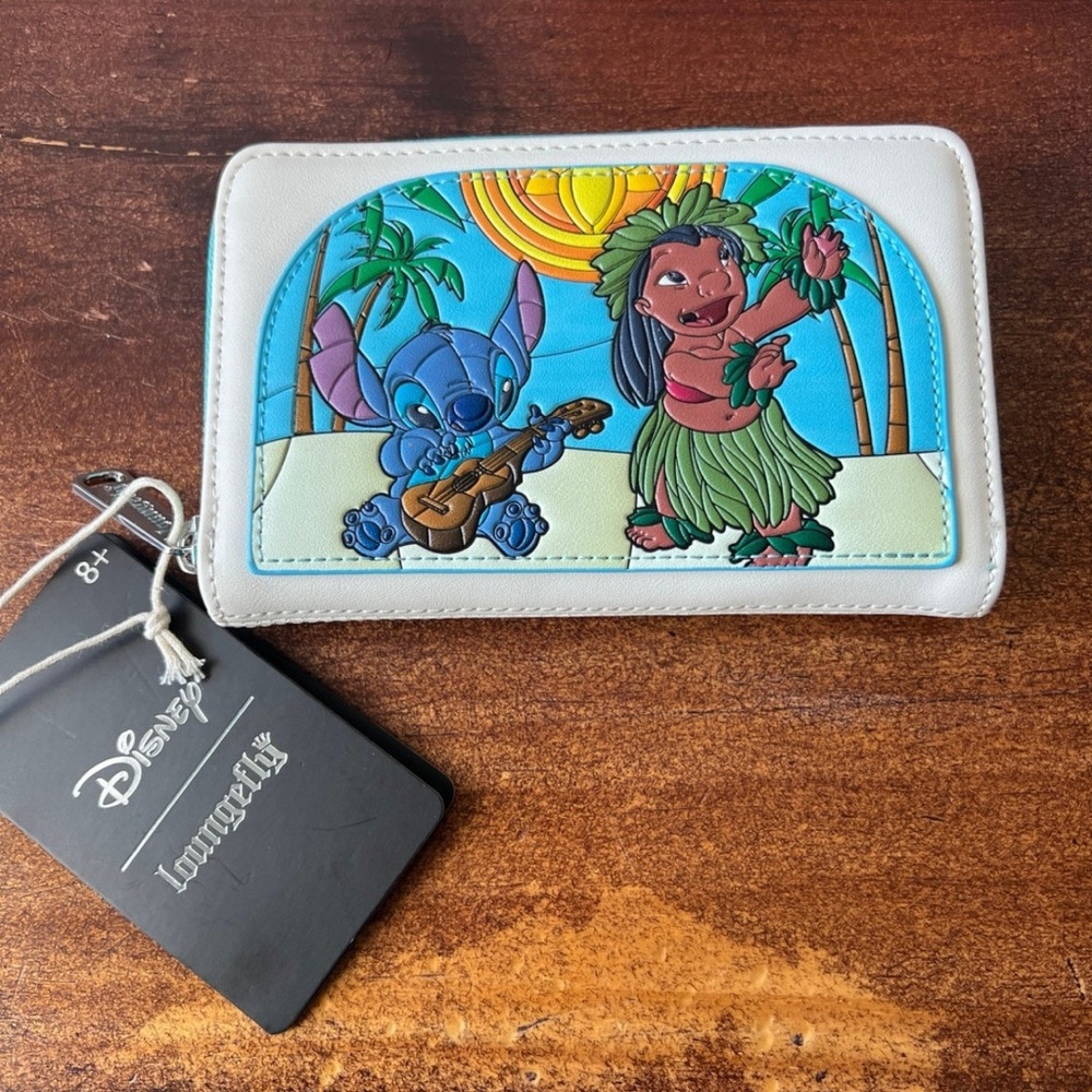 Loungefly Disney Lilo & Stitch Stained Glass Wallet